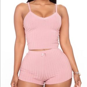 Sexy Rose Pink Cami Short PJ Set Size Small